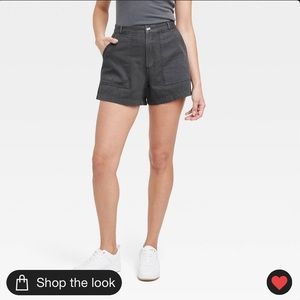 NWOT High-Rise Utility Shorts Size 6